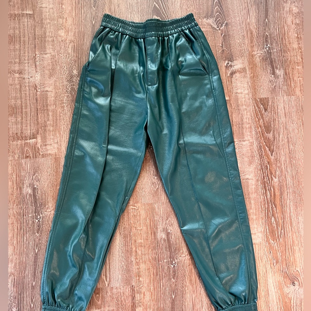 Nanushka Faux Leather Joggers